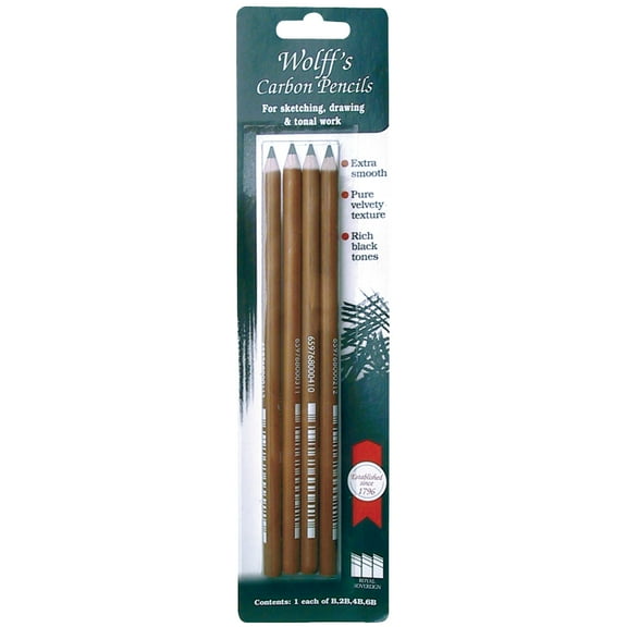 Wolff's Multi-Pack Carbon Pencil, 4/Pkg.
