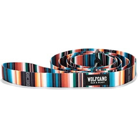 Wolfgang 8093094 6 in. Multi Color Lost Art Polyester Dog Leash, Medium & Large