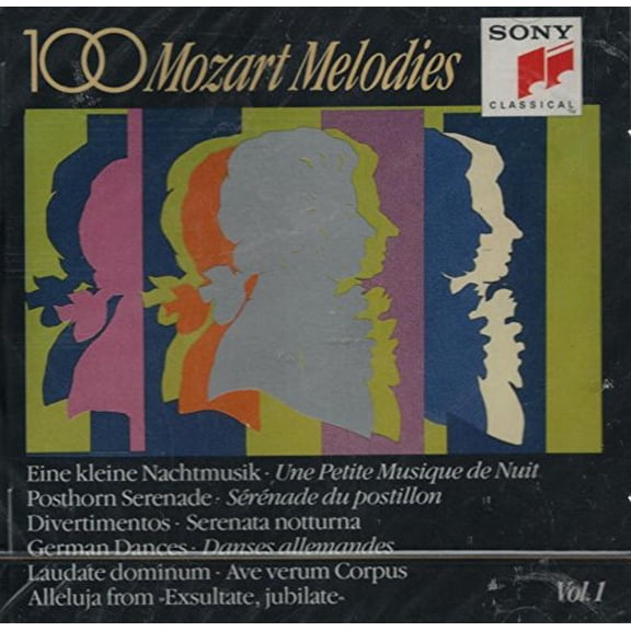 Wolfgang Amadeus Mozart 100 Mozart Melodies Vol. 1 (CD)