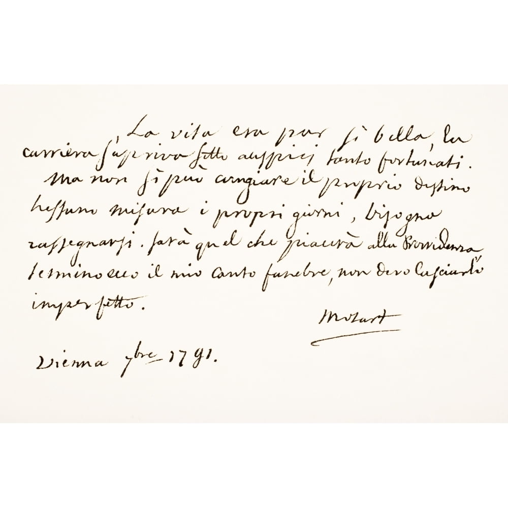 Wolfgang Amadeus Mozart 1756 - 1791. Austrian Musician And Composer ...