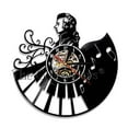 thumbnail image 1 of Wolfgang Amadeus Mozart Piano Vinyl Record Wall Clock Home Decor Retro Wall Watch Musical Musician Music Teachers Pianist Gift Without LED, 1 of 7