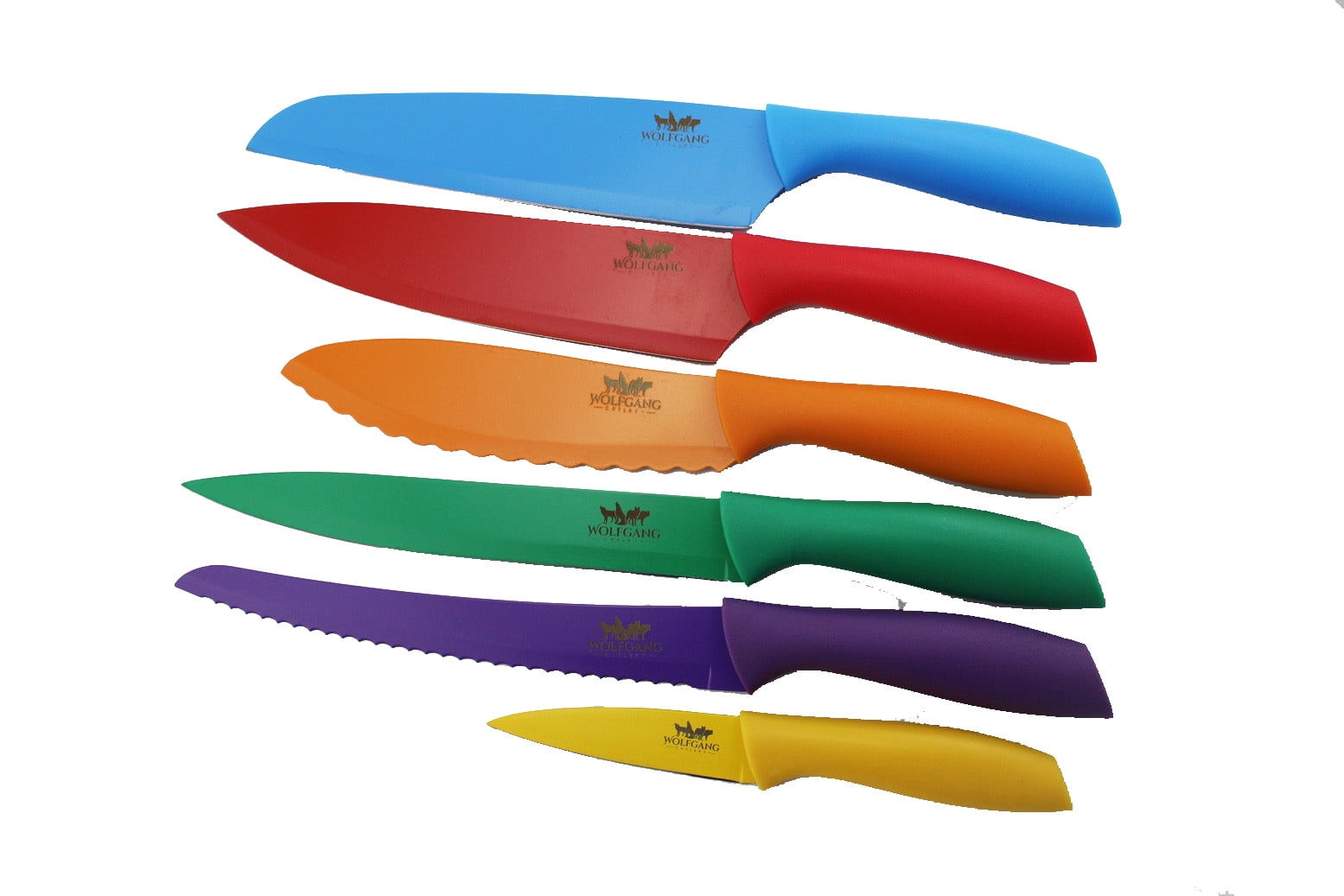 Wolfgang Cutlery Ceramic Non Stick Coating Stainless Steel knives Set