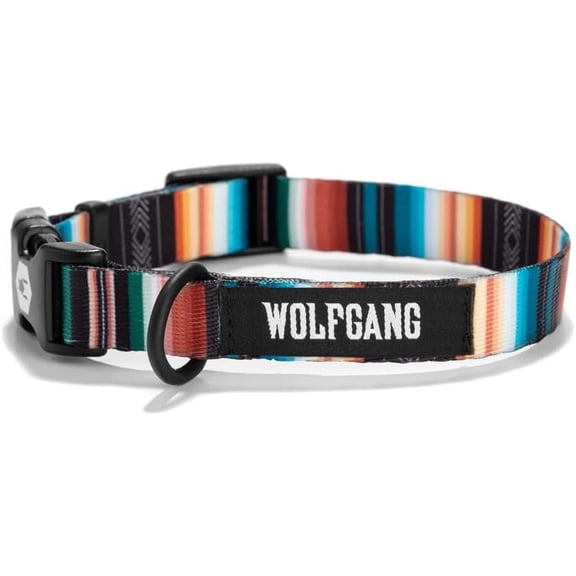 Wolfgang Dog Training Collar for Large Dogs Nylon Buckles Adjustable Dog Collars Dog Accessories for Training & Walking LostArt Print, 1 Inch x 18-26 Inch