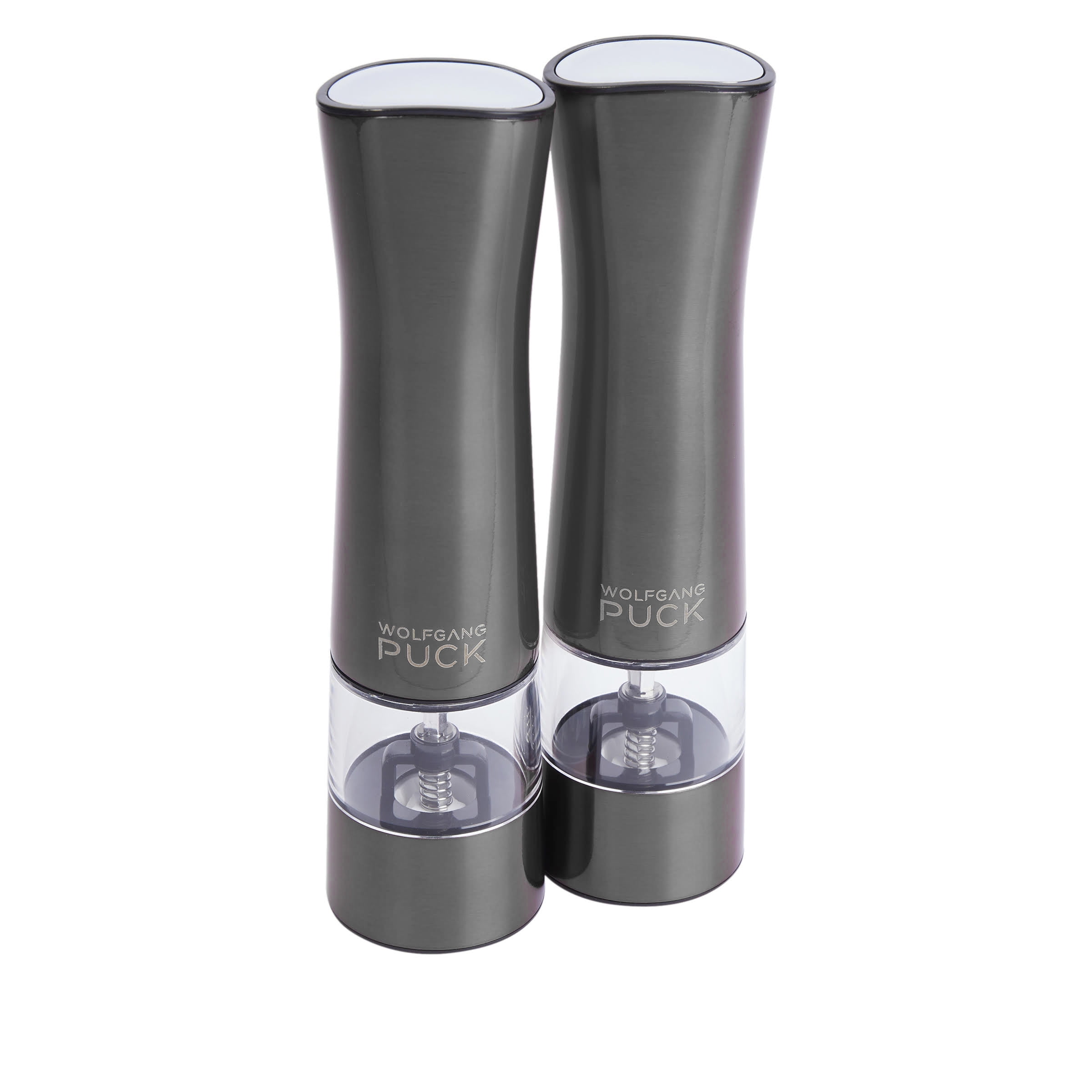Wolfgang Puck Electric Brushed Stainless Steel Salt and Pepper