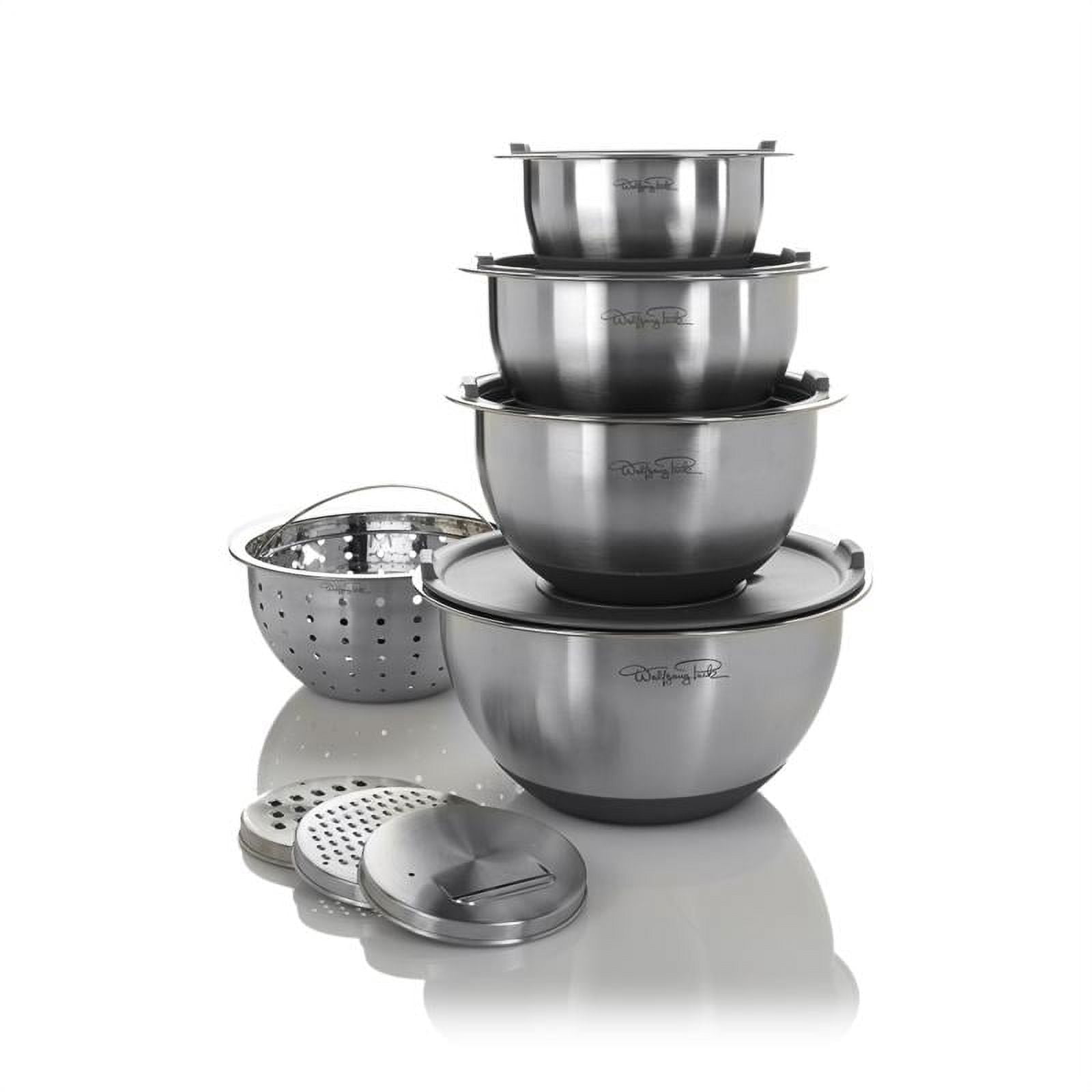 Wolfgang Puck 21-Piece Stainless Steel Cookware and Mixing Bowls