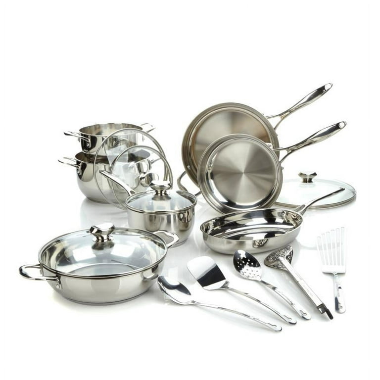 Wolfgang Puck Bistro Elite 17-piece Stainless Steel Cookware Set 