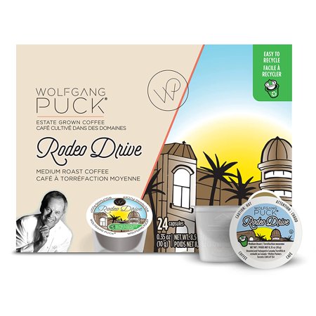 Wolfgang Puck Coffee Single Serve Capsules, Rodeo Drive, Medium Roast, Compatible with Keurig K-Cup Brewers, 24 Count