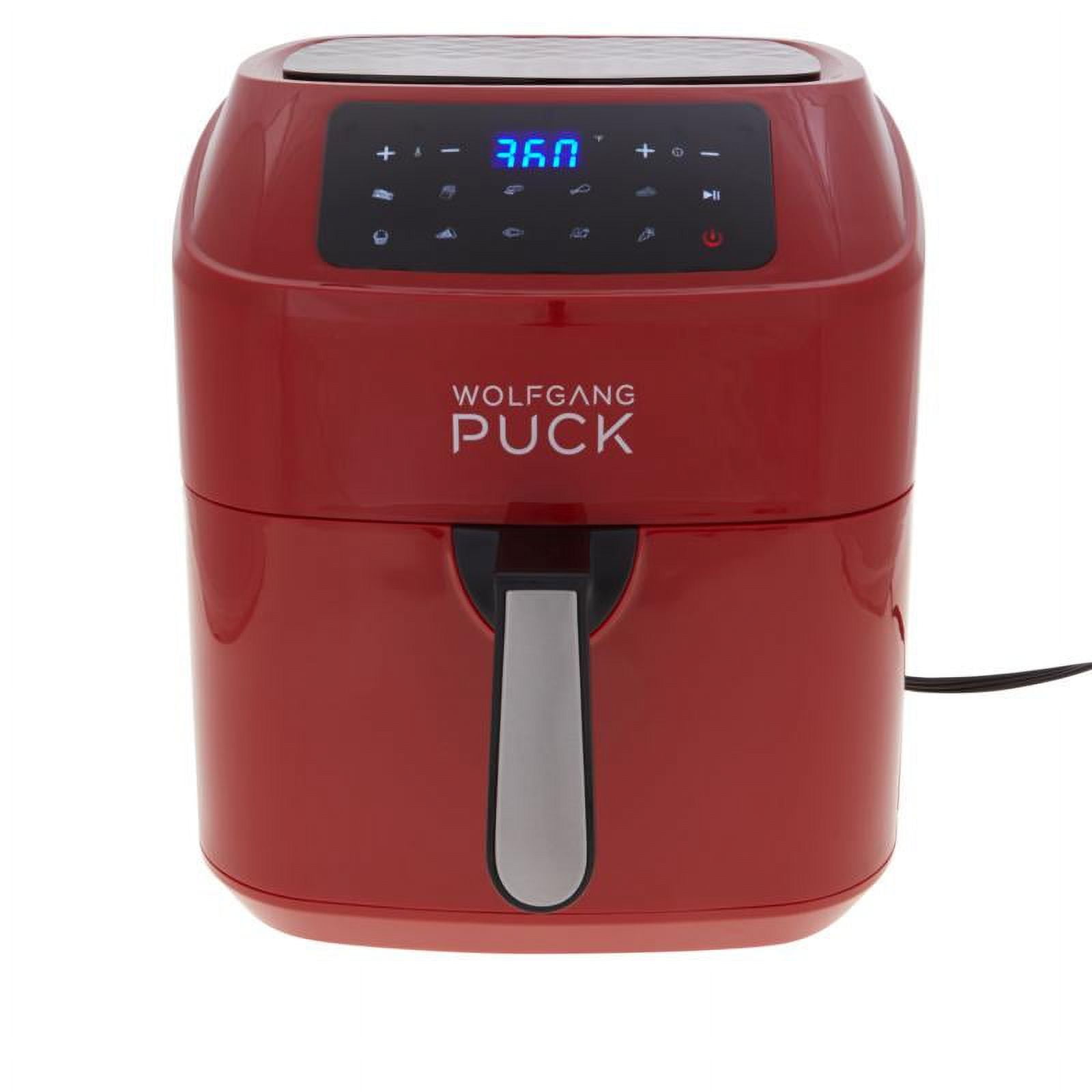 Wolfgang Puck 9.7 qt. Stainless Steel Air Fryer with Large Single Basket Design, Simple Dial Controls, Nonstick Interior