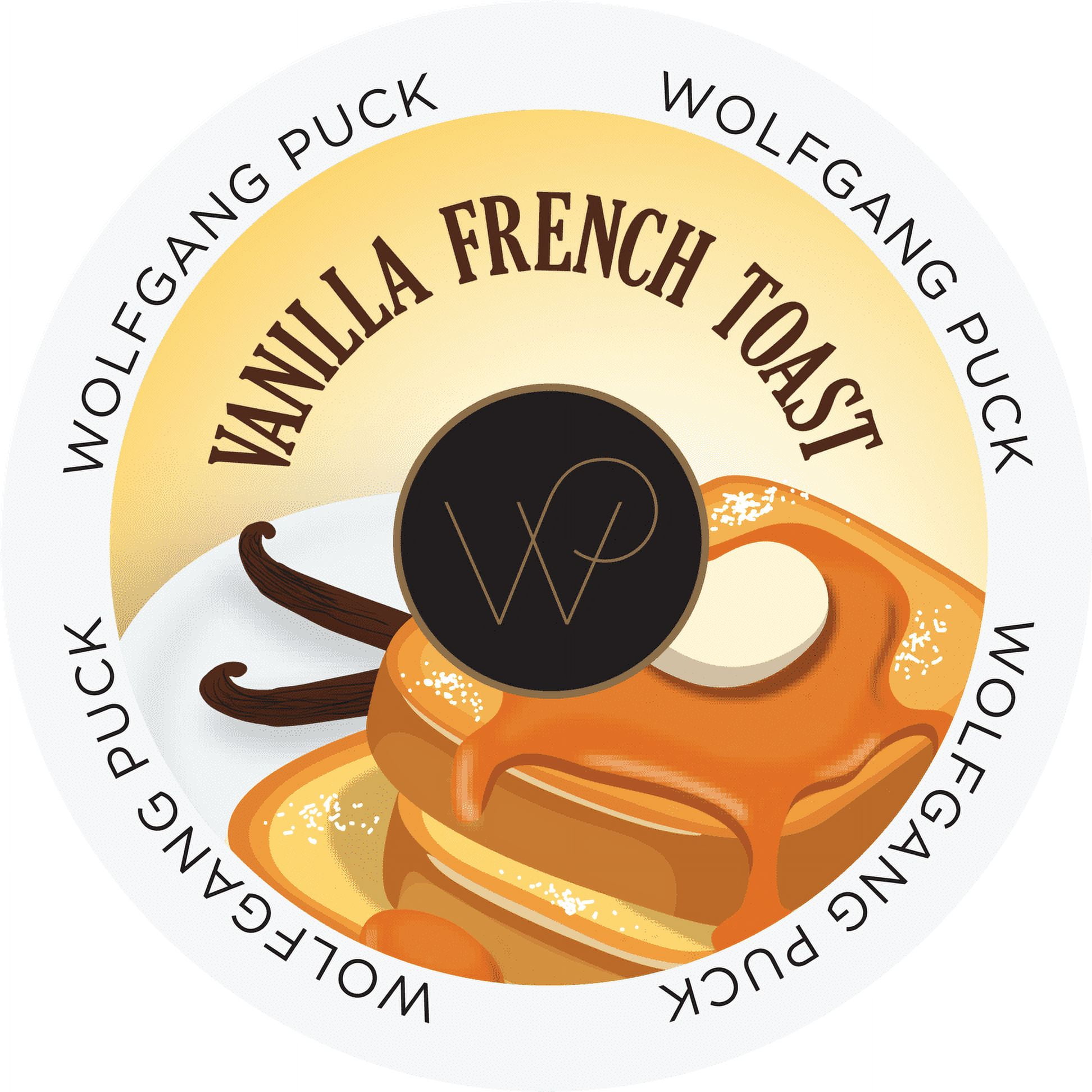 Wolfgang Puck Vanilla French Toast Medium Roast Coffee, for Keurig K Cups Brewers, 24 Count