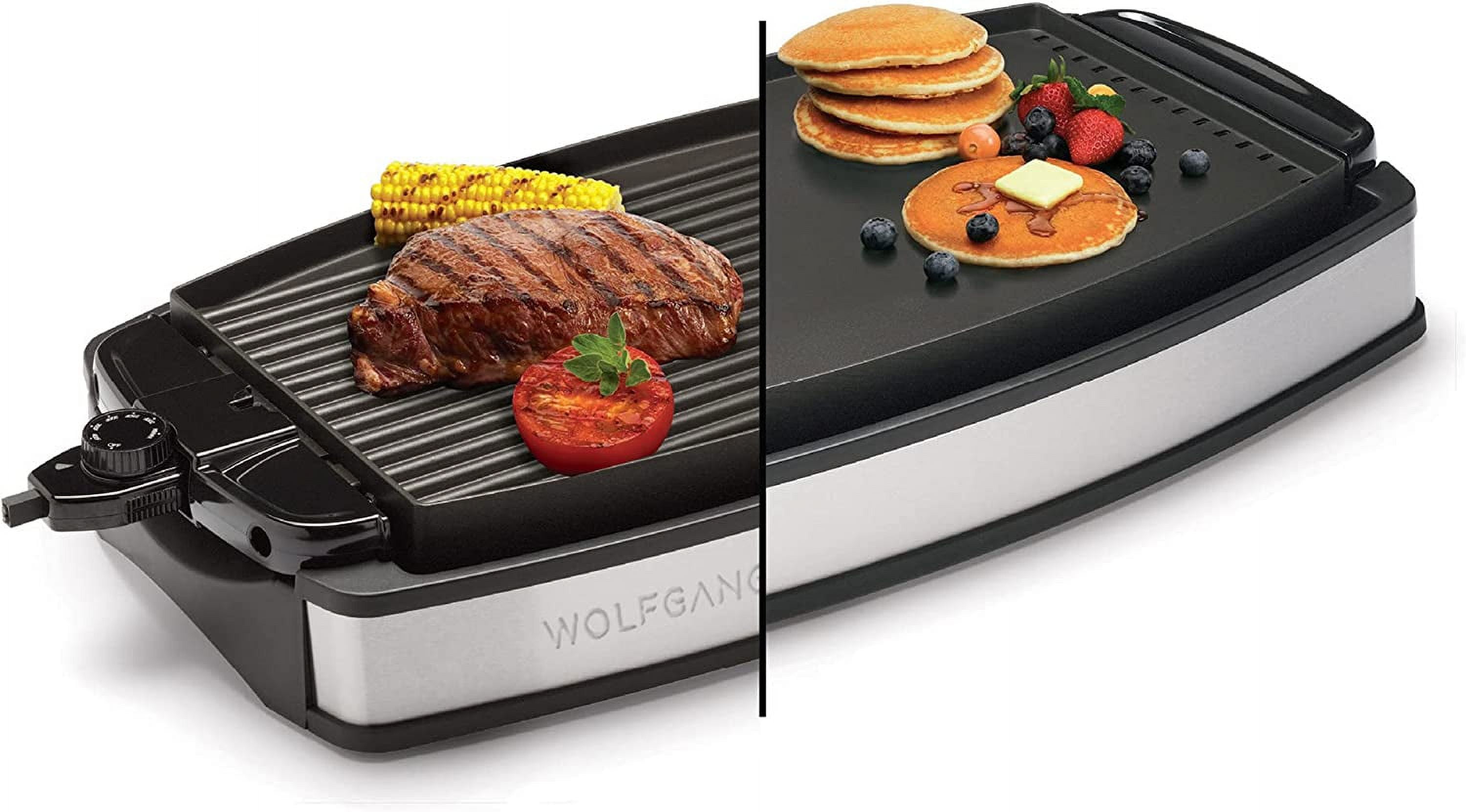 Wolfgang Puck XL Reversible Grill Griddle, Oversized Removable Cooking