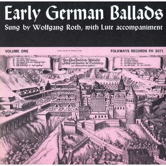 Wolfgang Roth - Early German Ballads 1: 1280-1619 - World / Reggae - CD