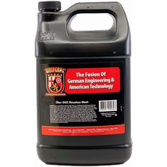 Wolfgang Uber SiO2 Rinseless Wash | Advanced Ceramic-Infused Car Wash Solution | Cleans and Protects with Gloss Enhancement | WG-1652 | 128oz