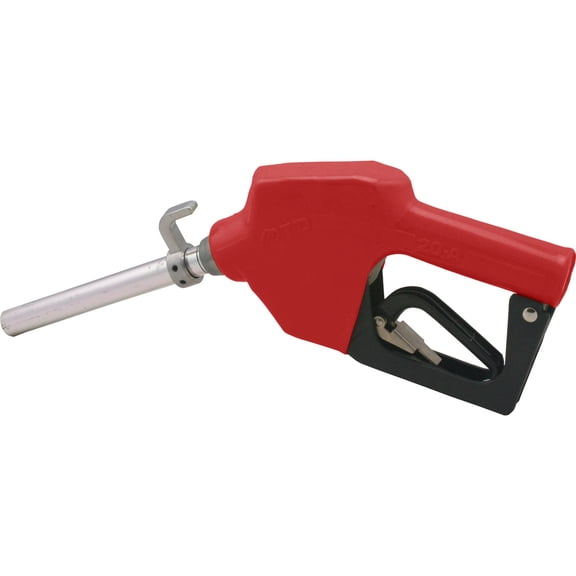 Wolflube Automatic Nozzle with Hook - 3/4in - for Fuel - Red