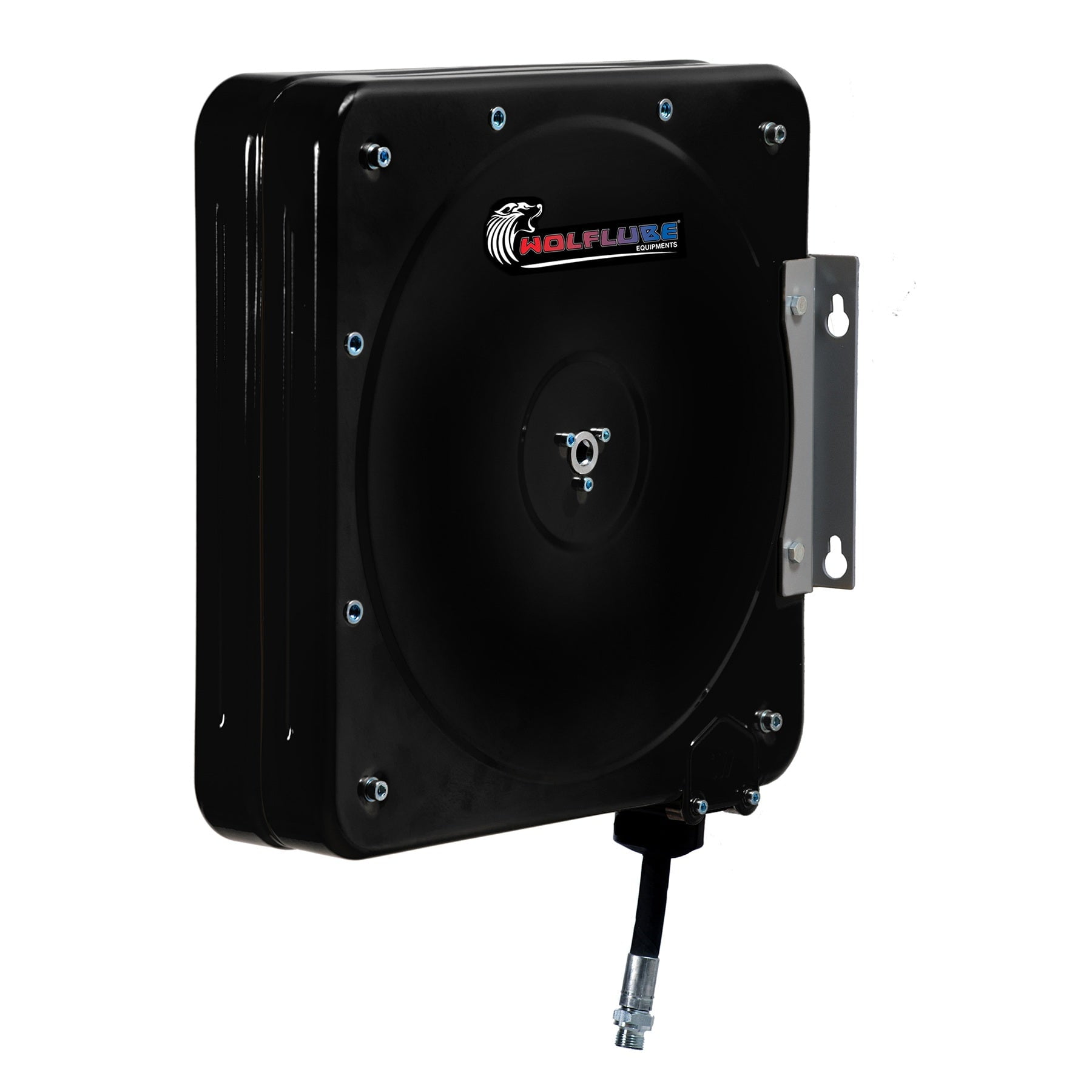 Wolflube Closed Automatic Hose Reel for Oil- 1/2in - 65 ft Hose