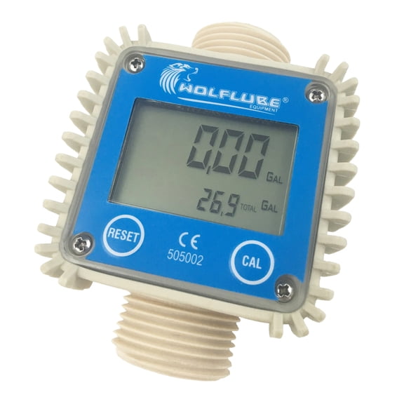 Wolflube Digital Flow Meter - Flow Rate up to 26 GPM