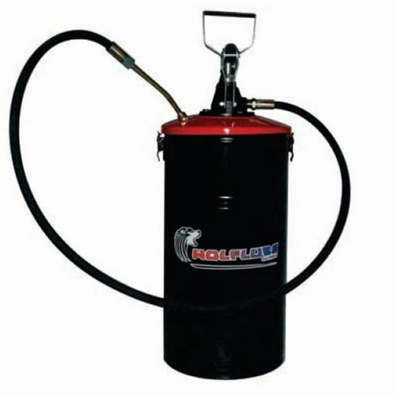 Wolflube Manual Grease Pump - with Bucket - 33 lbs Bucket Capacity
