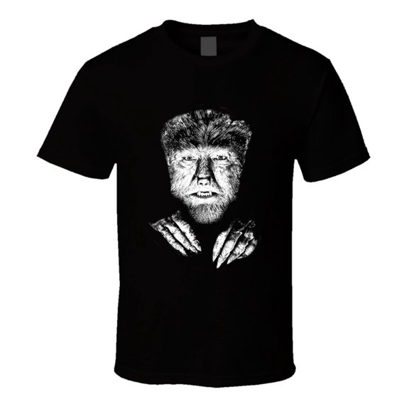 Wolfman Monster Horror Movie Scary Halloween Vector Gift T-Shirt