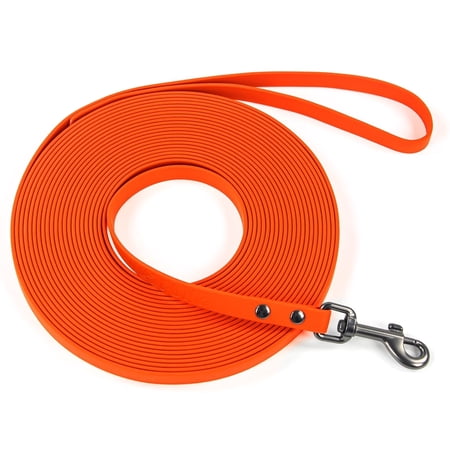 Wolfone Orange 16ft Waterproof Dog Training Leash – Long Line Outdoor Lead for Dogs
