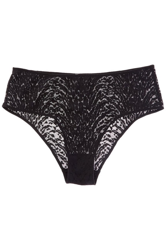 womens  Hiphugger Retro Brief, m, Black