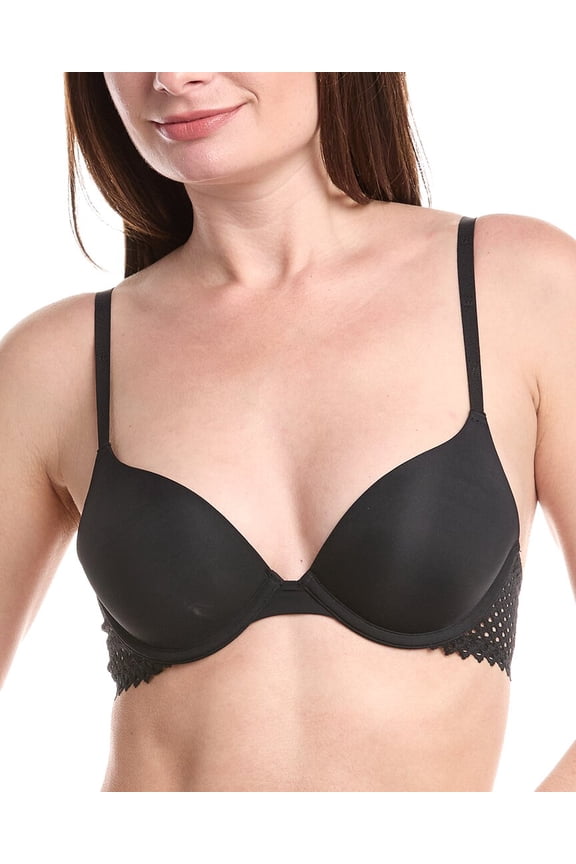 womens Romantic Net Push Up, 80D/36D, Black