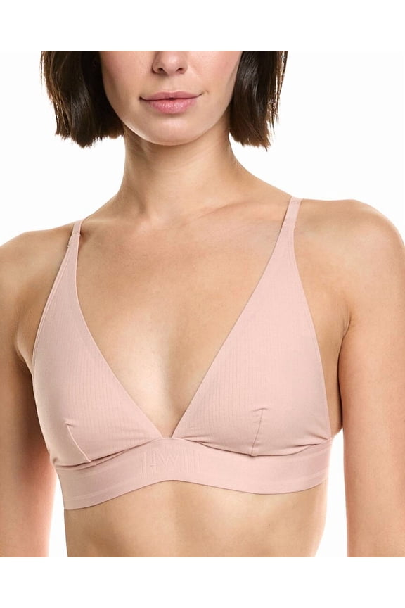 womens Triangle Bralette, xs, Pink