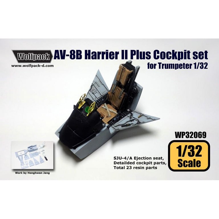 Wolfpack 1/32 scale resin AV-8B Harrier II Plus Cockpit for Trumpeter - WP32069 Wolfpack 1/32 scale resin AV-8B Harrier II Plus Cockpit for Trumpeter - WP32069
