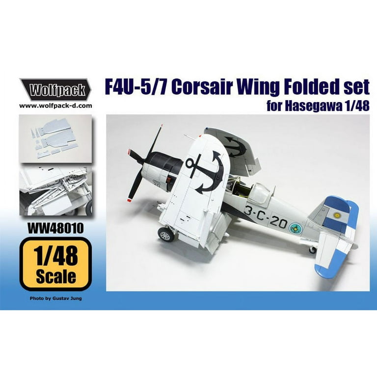 Wolfpack 1/48 scale F4U-5/7 AU-1 Corsair Wing Fold set for Hasegawa - WW48010 Wolfpack 1/48 scale F4U-5/7 AU-1 Corsair Wing Fold set for Hasegawa - WW48010