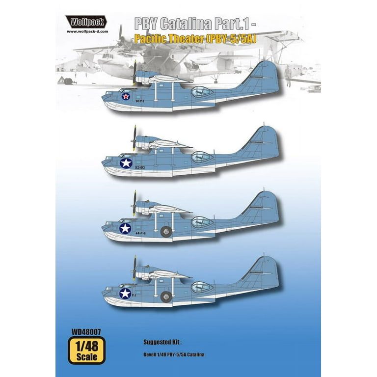 Wolfpack 1/48 decal PBY Catalina Part.1 - Pacific Theater (PBY-5/5A) - WD48007 Wolfpack 1/48 decal PBY Catalina Part.1 - Pacific Theater (PBY-5/5A) - WD48007
