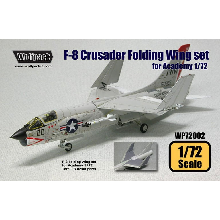 Wolfpack 1/72 scale resin F-8 Crusader wing fold set for Academy - WP72002