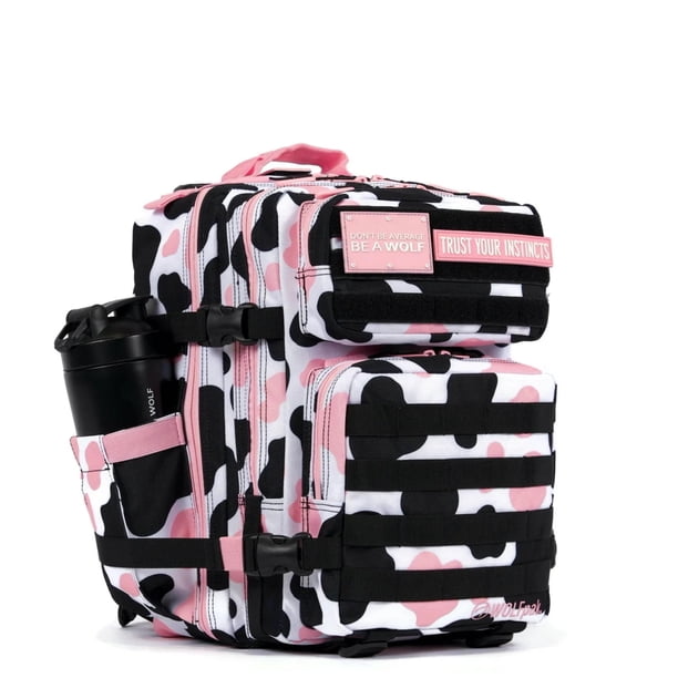 WOLFPak 25Lリュック ブラック/ピンク Wolfpak 25L Backpack Pink Black Cow - Walmart Business Supplies