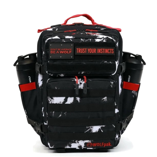 Wolfpak 35L Backpack Black Lightning Immortal Red - Walmart