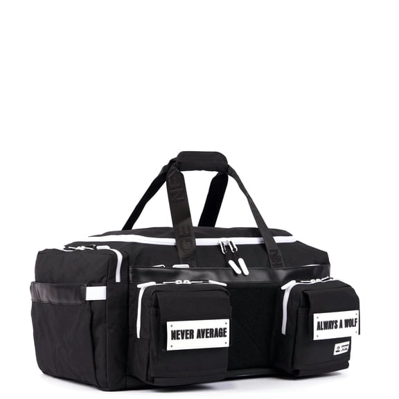 Wolfpak 40L Ultimate Duffle Bag Alpha Black White Accents