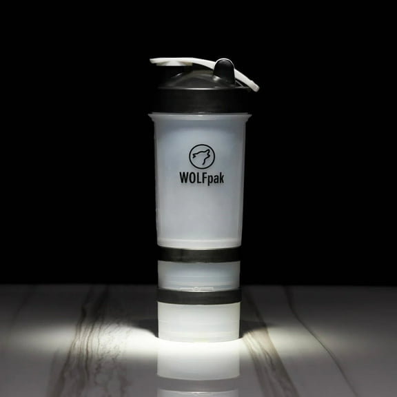 Wolfpak Shaker Bottle With Storage Compartments