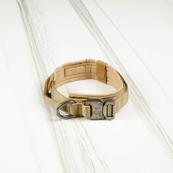 Wolfpak Tactical Nylon Dog Collar Khaki