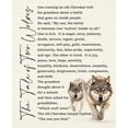 thumbnail image 1 of Wolfs Canvas Poster Decor, Tale of Two Wolves Prints Linen Poster Modern Farmhouse Home Decor poster, 1 of 1
