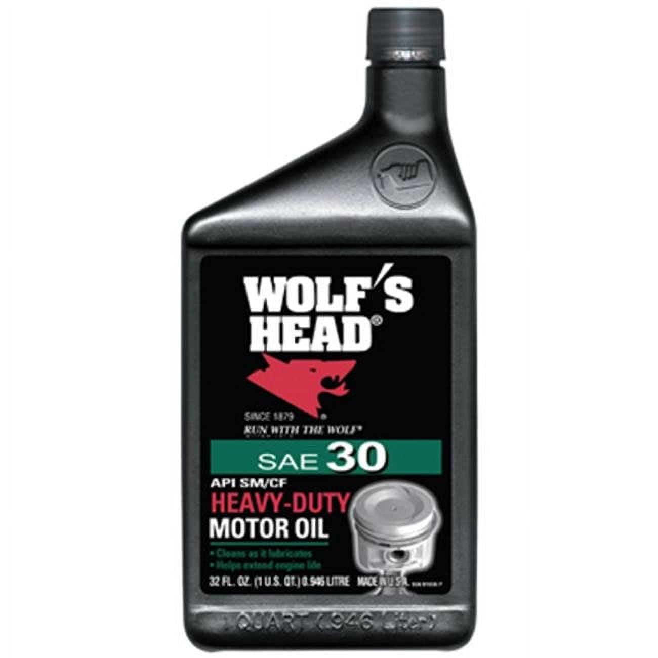 Wolfs Head 30 qt. Heavy-Duty SAE30 Motor Oil for Car & Truck