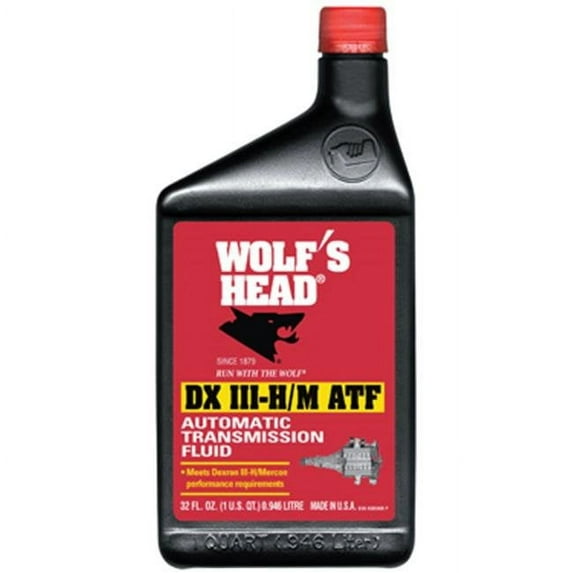 WOLF'S HEAD Dexron III-H & Mercon Automatic Transmission Fluid, 1 qt