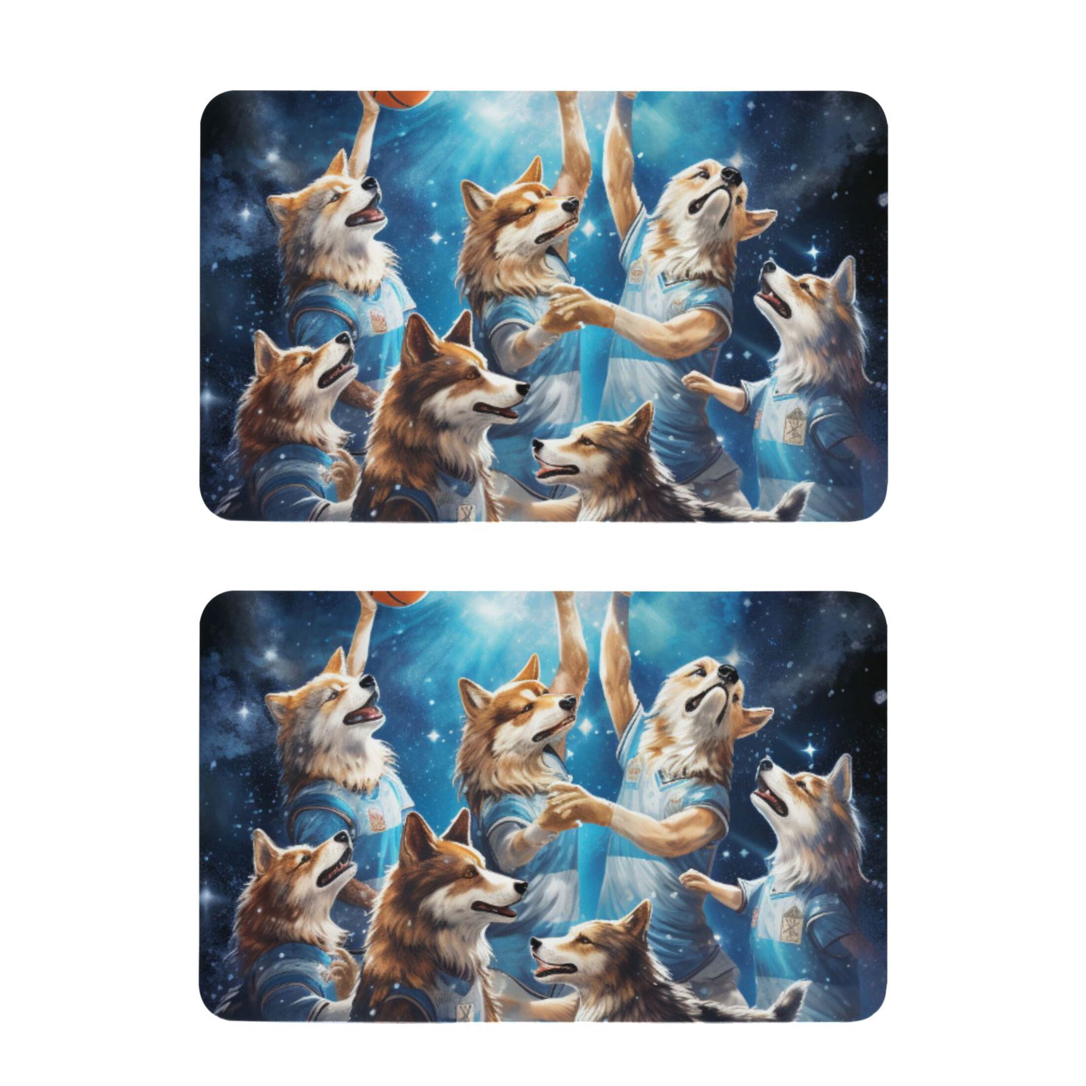CafePress Wolf Starlight Vinyl Sticker - 3x3 Or 5x5 Inch Bumper Sticker, Waterproof Decal For Car, Laptop, Window