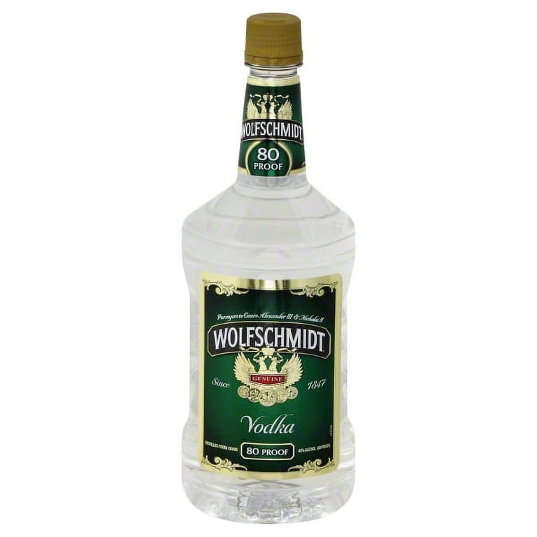 Wolfschmidt Vodka, 1.75 L PET Bottle, 40.0% ABV - Walmart.com