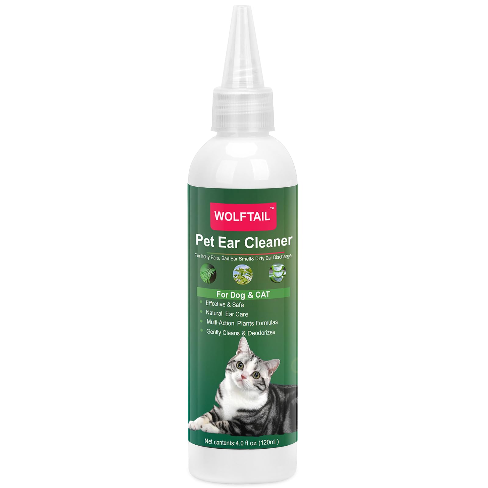 Wolftail Dog Ear Cleaner HYZ01 Dogs & Cats Ear Wash Inflammation for