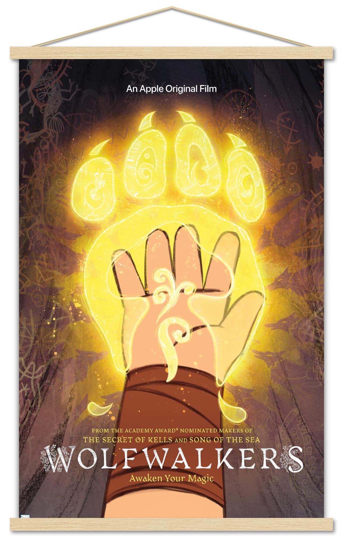 Wolfwalkers - Paw Wall Poster with Wooden Magnetic Frame, 22.375" x 34"