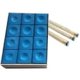 thumbnail image 1 of Wolike Snooker & Pool Pioneer Cue Chalk, Blue, Box of 12 pcs, 1 of 8