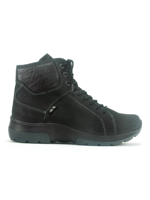 Women's US-Ambient Waterproof Lace-Up Side-Zippered Ankle Boots, Black, Size EU 39 (3050)