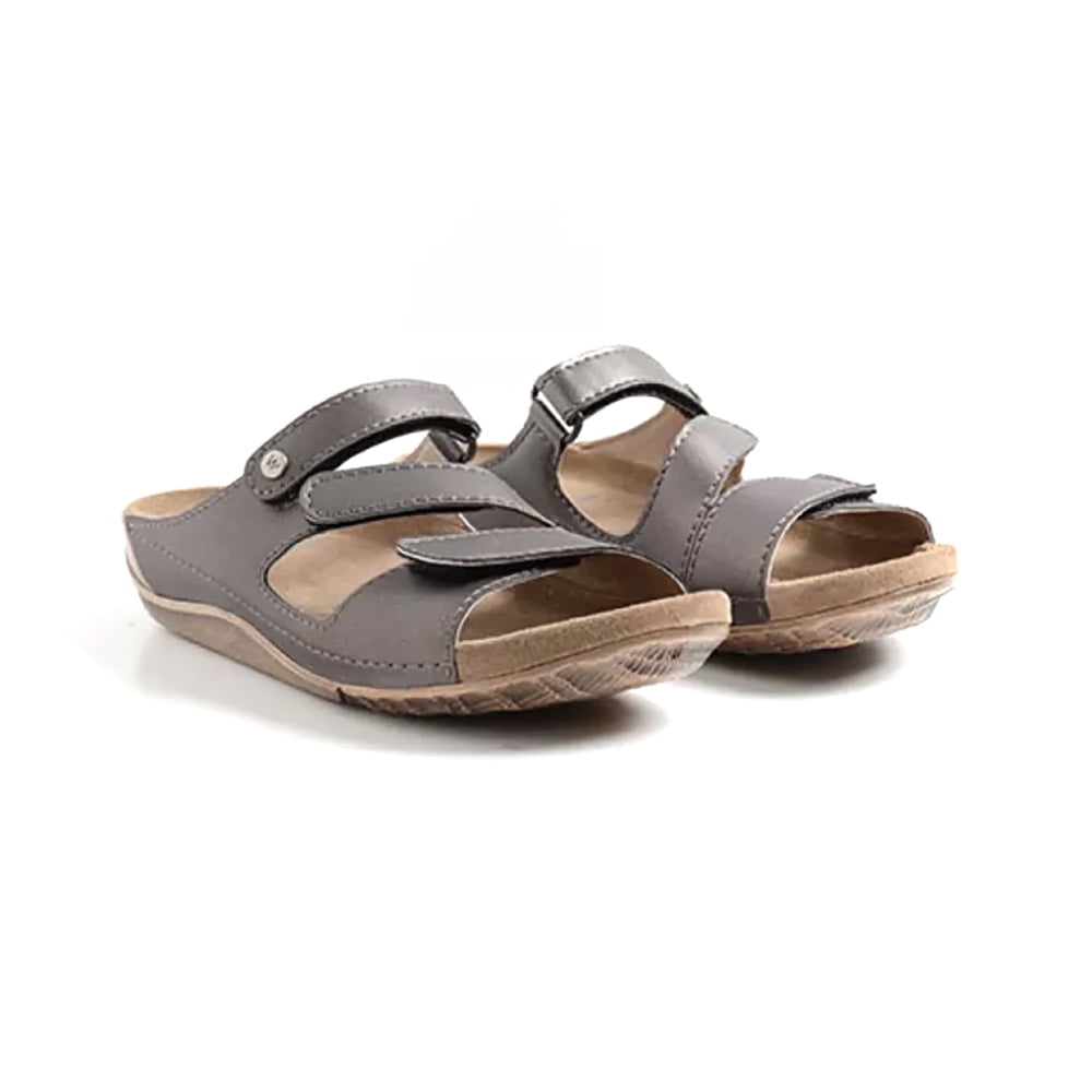 Wolky Women's Flat Sandals - Leather Upper, Memory Foam Insole, Adjustable Straps