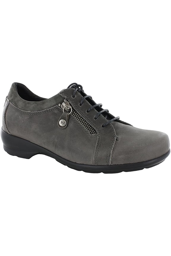 Women's Bonnie Lace-Up Side-Zippered Fashion Sneakers, Grey Drops, Size EU 42