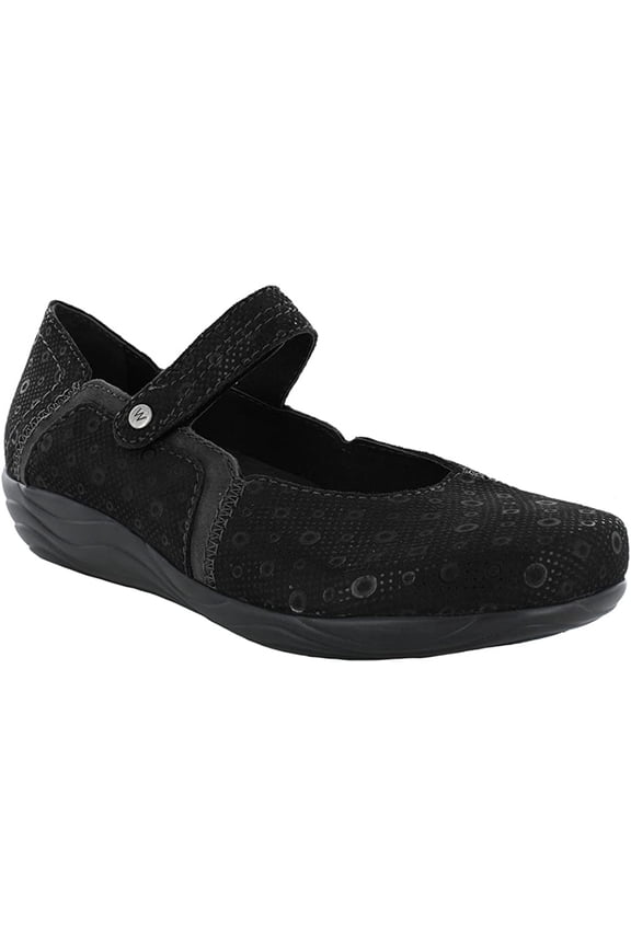 Women's Gila Black Drops Cartago Hook and Loop Closure Shoes - 1801901, Size 43 EU