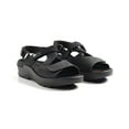 thumbnail image 1 of Wolky Women's Lisse Hook and Loop Adjustable Backstrap Sandals, Black Antique Nubuck, Size EU 39, 1 of 2