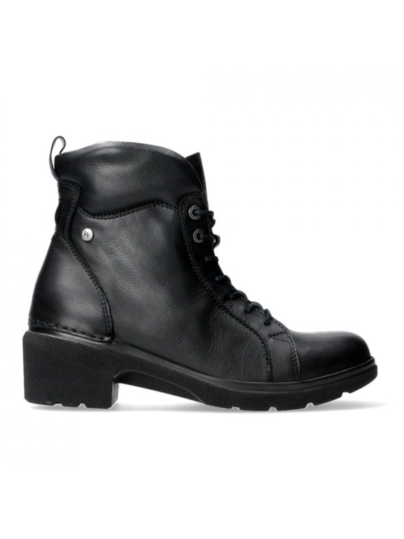 Women's Midi Water-Resistant Lace-Up Side-Zip Ankle Boots, Black Forest, Size EU 42 (02783)