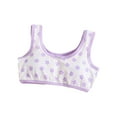 thumbnail image 1 of Wolled Kids Girls Stretch Sports Bra for Teens Cotton Training Bras with Adjustable Straps for 7-12Y, 1 of 8