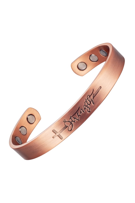 6.5'' Pure Copper Bracelets for Women Men, Cuff Copper Bangles, Gift for Dad&Mom,CPB-0946Q4